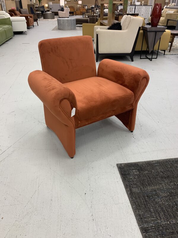 rust mod accent chair