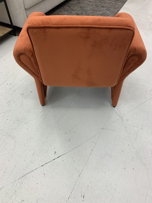 rust mod accent chair