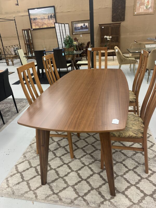 pottery barn large dark wood industrial dining table