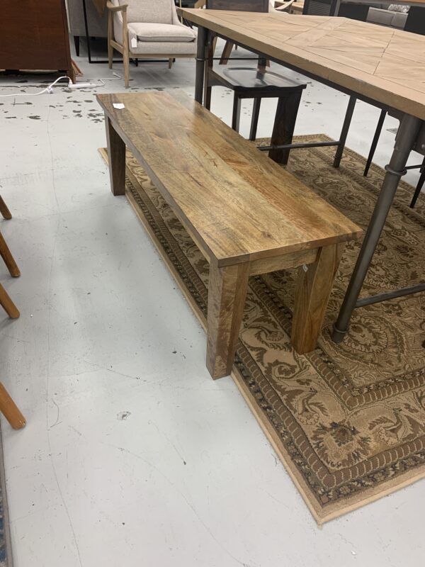 pottery barn large dark wood industrial dining table