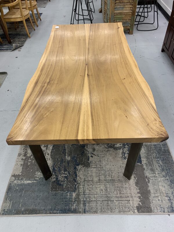 walnut expandable dining table