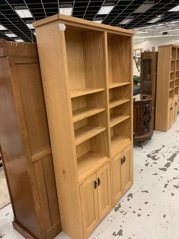 solid oak bookcase