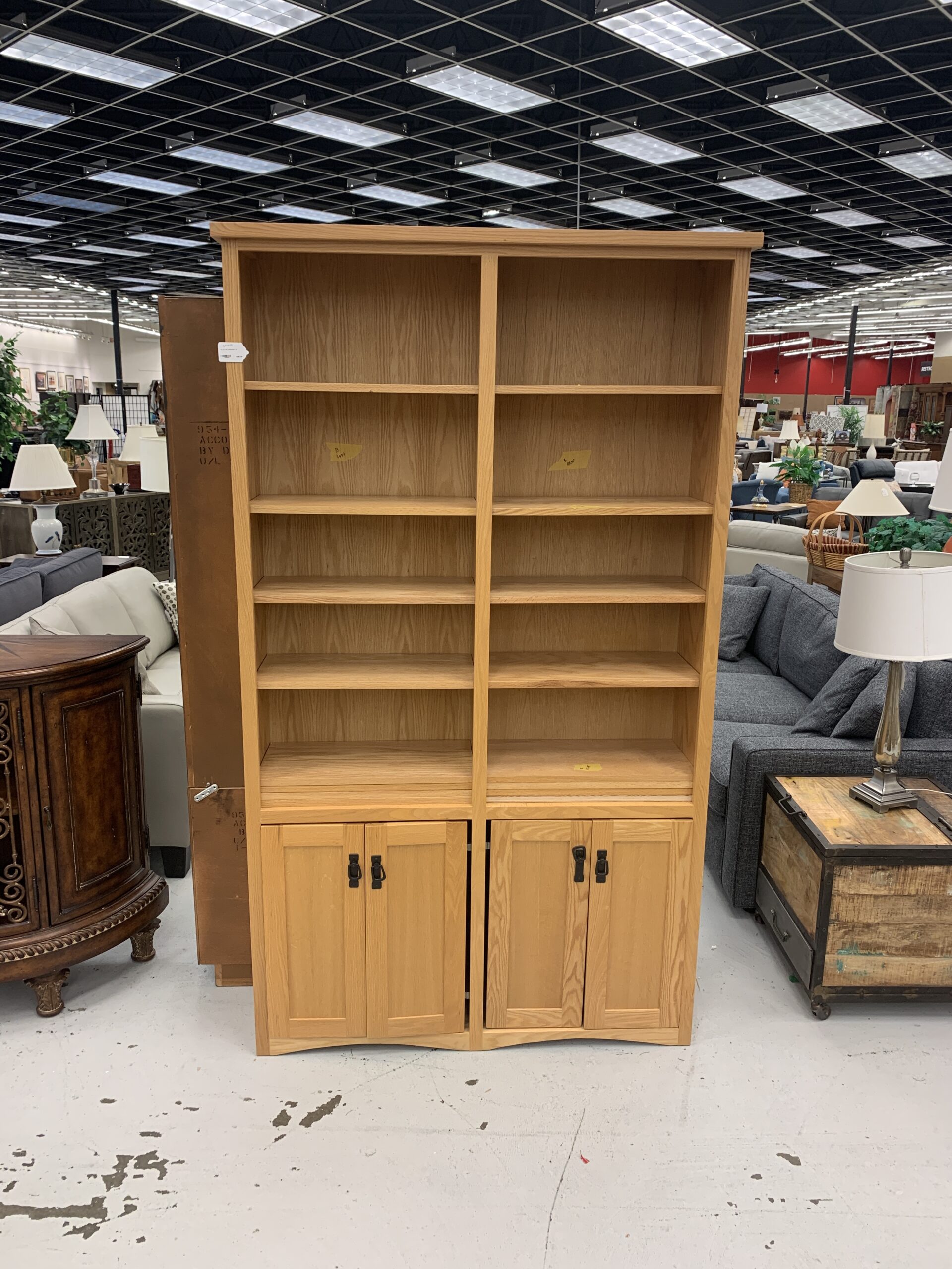 solid oak bookcase