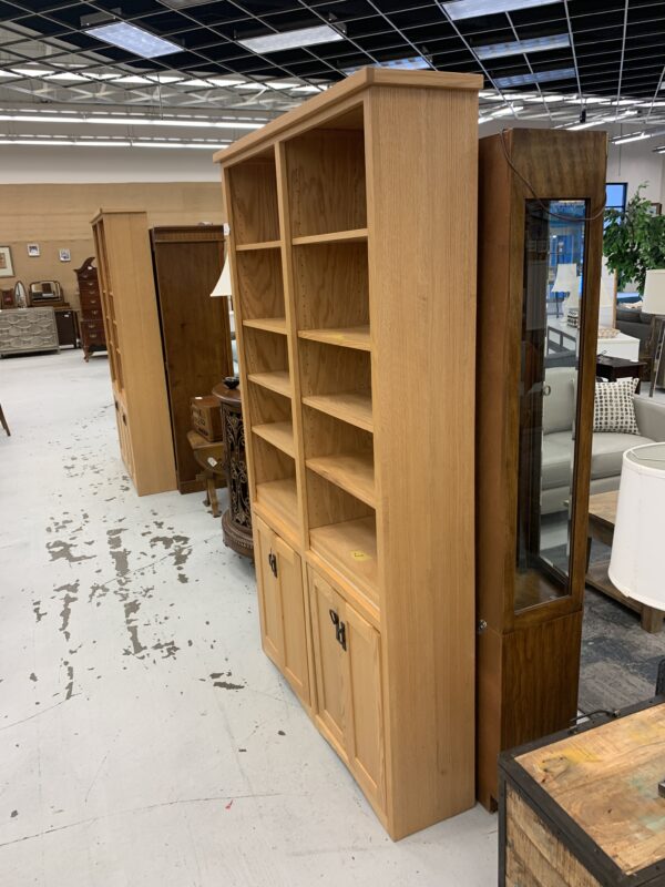 solid oak bookcase