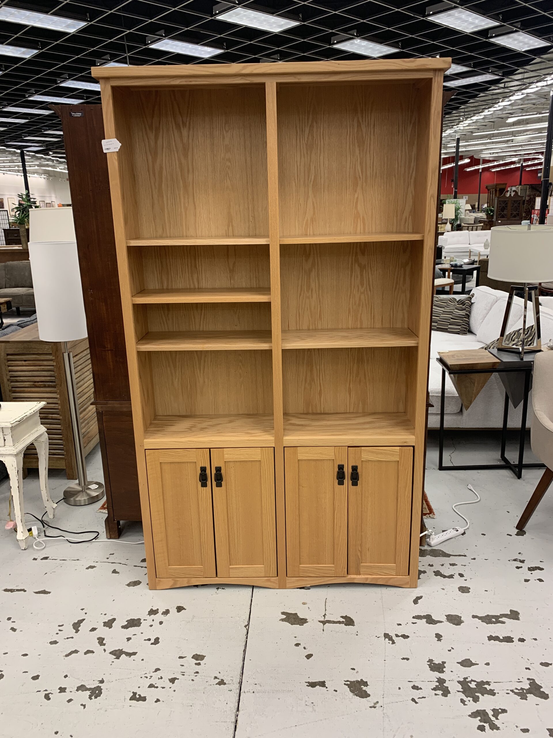 solid oak bookcase