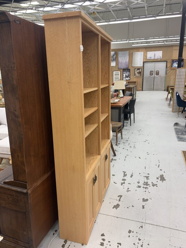 solid oak bookcase