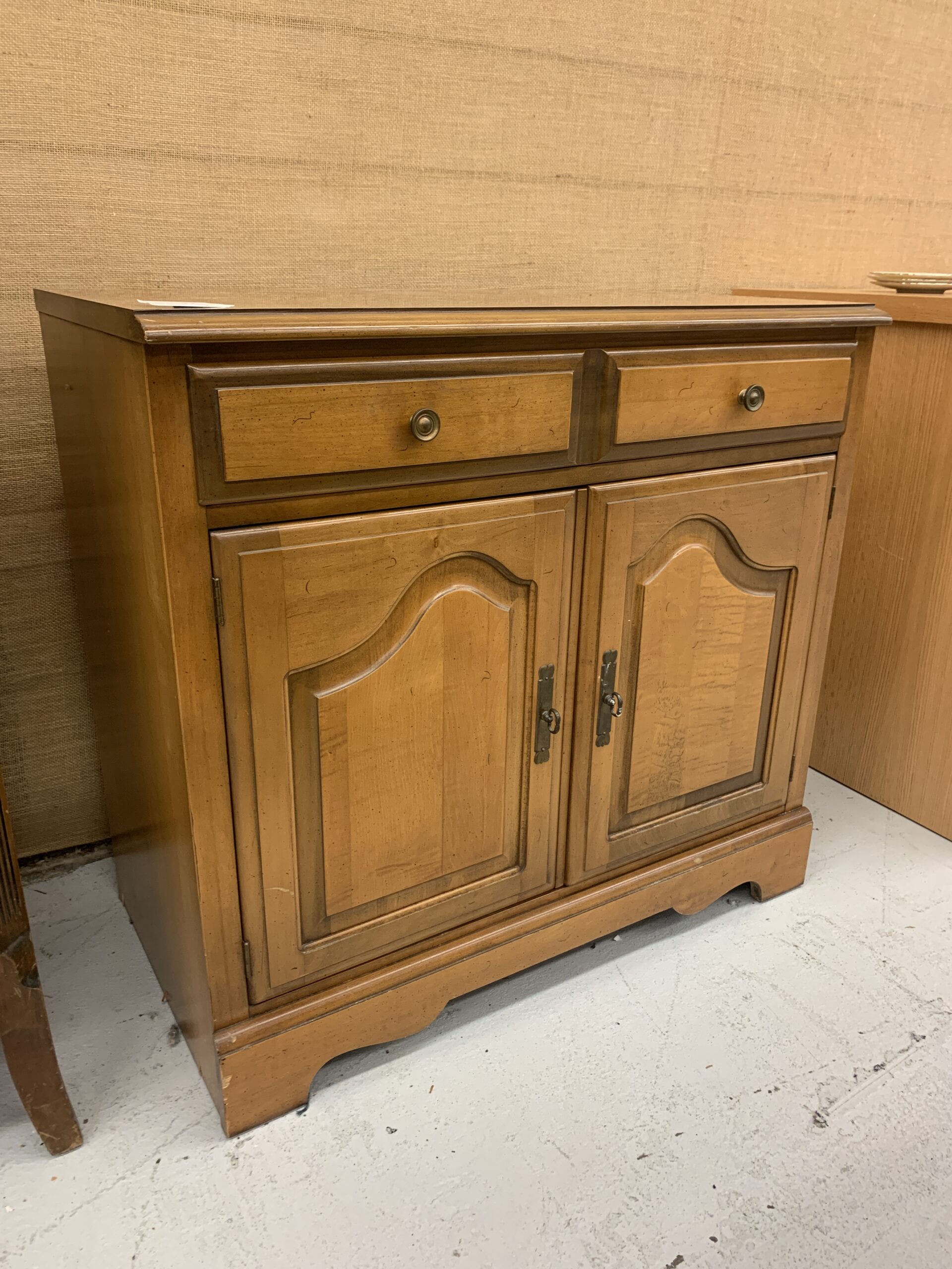 large wood inlay nightstand