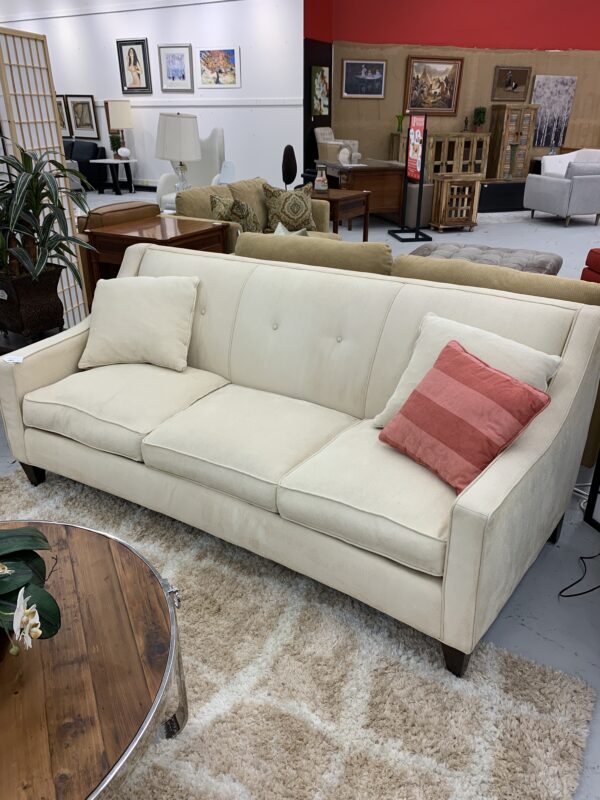 cream down sofa